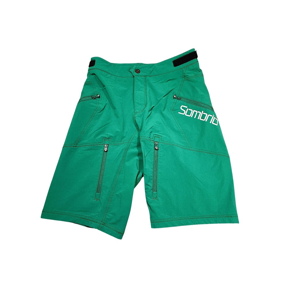 Sombrio Pinner Shorts L Men Green Mountain Biking MTB Trail Cycling BMX Stretch